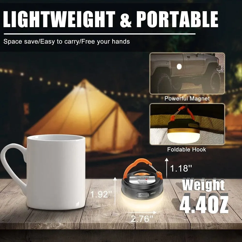 🔋 10W High Power Camping Lantern | 1800mAh USB Rechargeable Portable Lamp | Outdoor Hiking & Tent Hanging Light