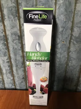 €€~ New FINELIFE Handheld Handy Blender Mixer Blender Chopper NIB