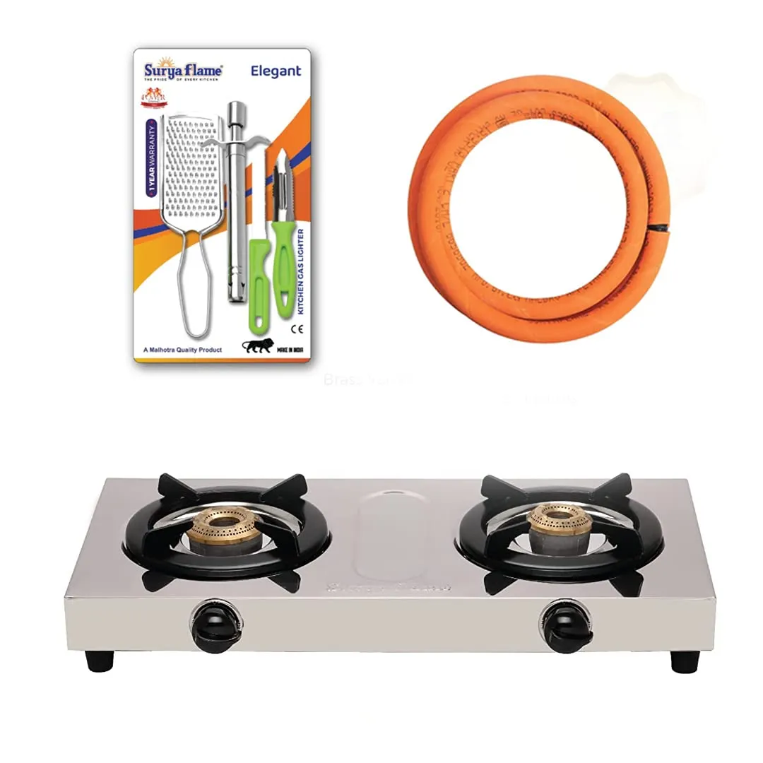 1 SF LPG STOVE 2B DOUBLE..|1 SF HOSE PIPE 1.5 MTR..|1 SF SPARK LIGHTER - PREMIER (PACK OF 2)..vb