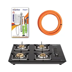 1 SF LPG STOVE 4B APOLLO SQUARE NA..vb|1 SF HOSE PIPE 1.5 MTR..|1 SF SPARK LIGHTER - PREMIER (PACK OF 2)..vb