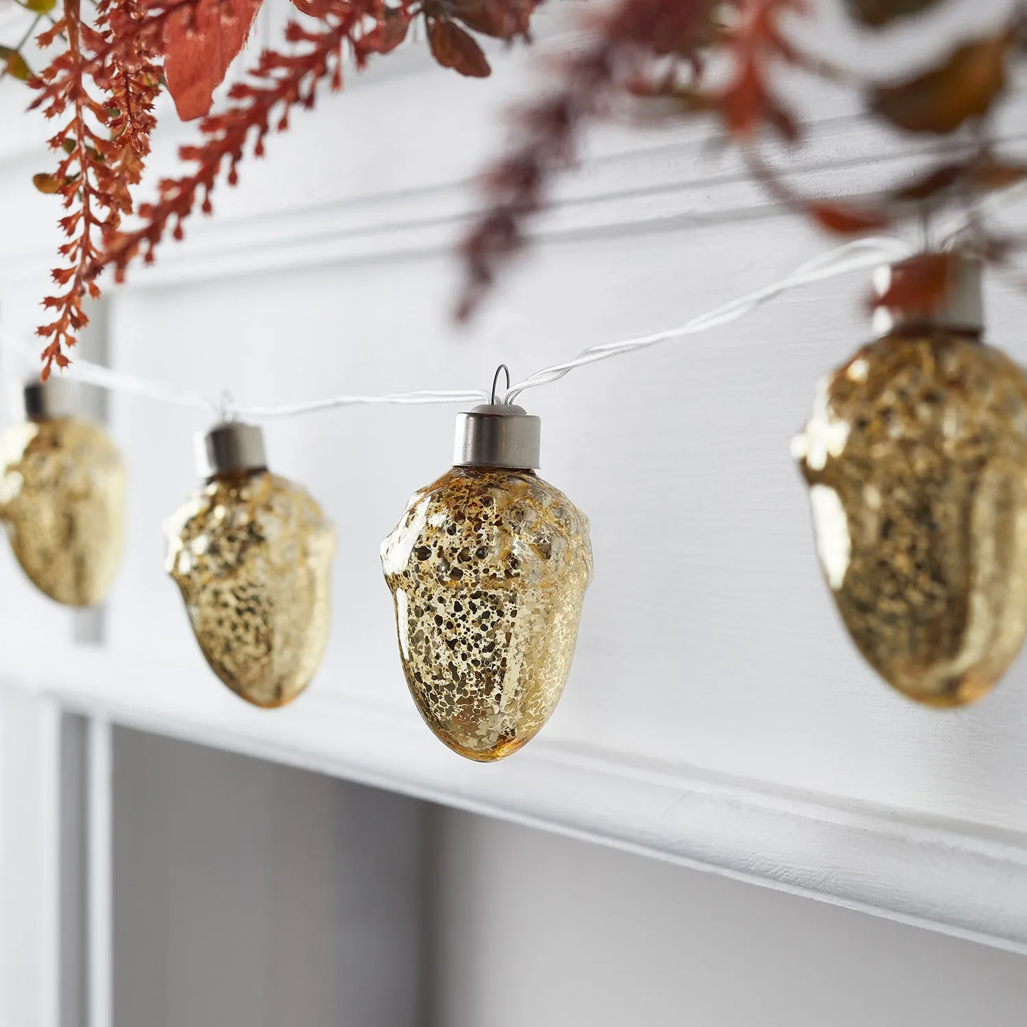 10 Glass Acorn Fairy Lights