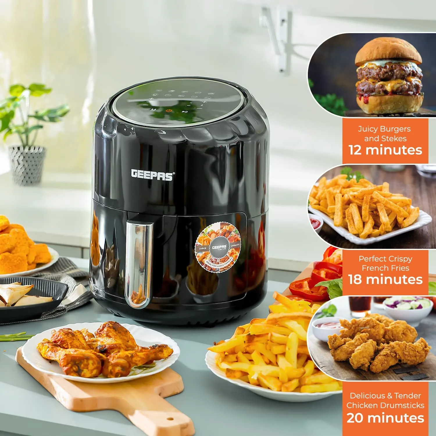 10-In-1 Rapid 3.5L 'Vortex' Air Fryer   Free Recipe E-Book