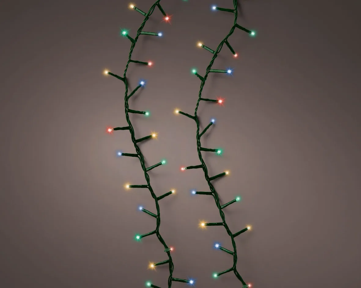 1000 LED Compact Tree Lights Multi-coloured