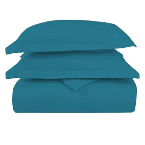 1000 Thread Count Cotton Duvet Cover Set Sapphire Blue, 100% Long Staple Cotto