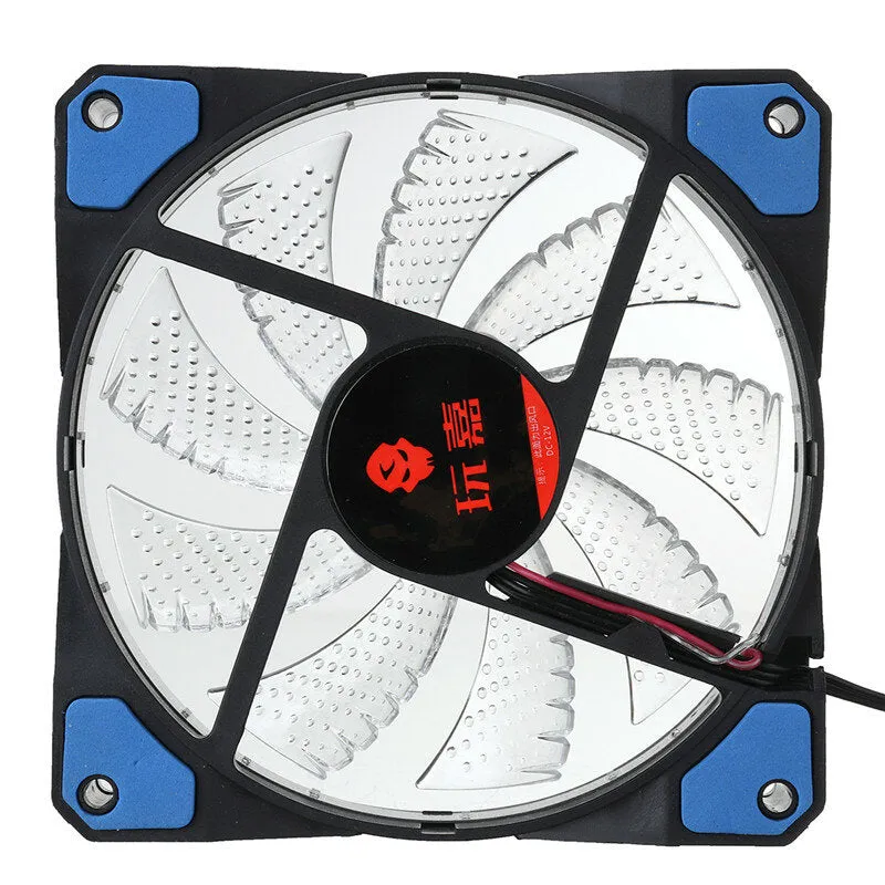 120mm 12V Cooling Fan Computer Case PC Silent Blue Light for Computer Glare Cooler