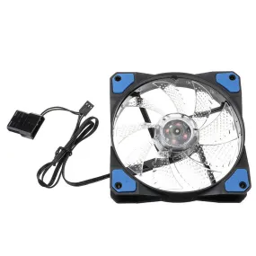 120mm 12V Cooling Fan Computer Case PC Silent Blue Light for Computer Glare Cooler