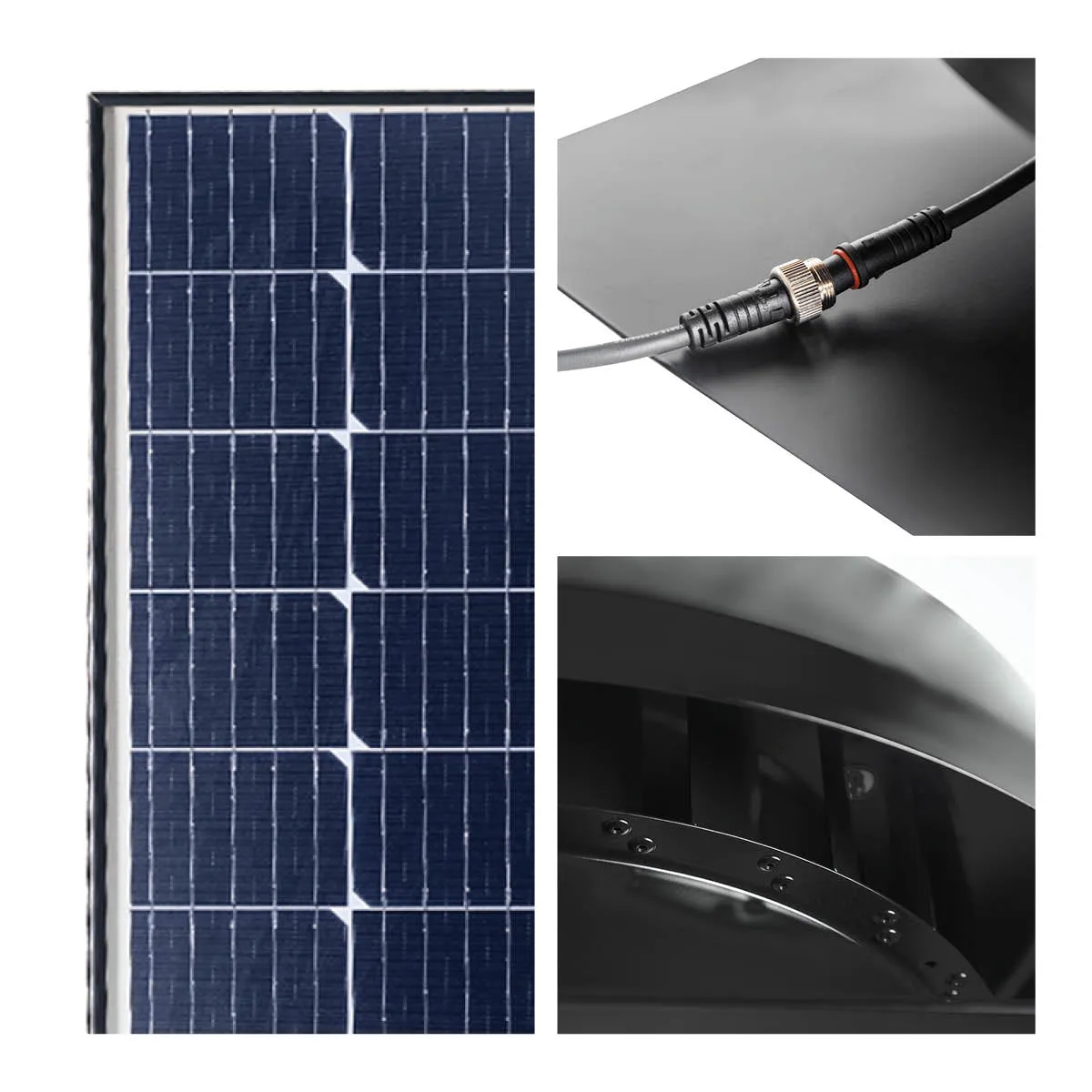 1,380 CFM Steel Solar Powered Roof Mount Attic Ventilator with Adjustable 60-Watt Solar Panel