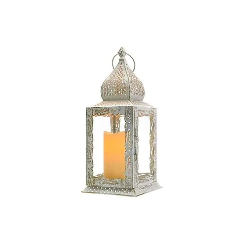 13" High Decorative Metal Candle Lanterns