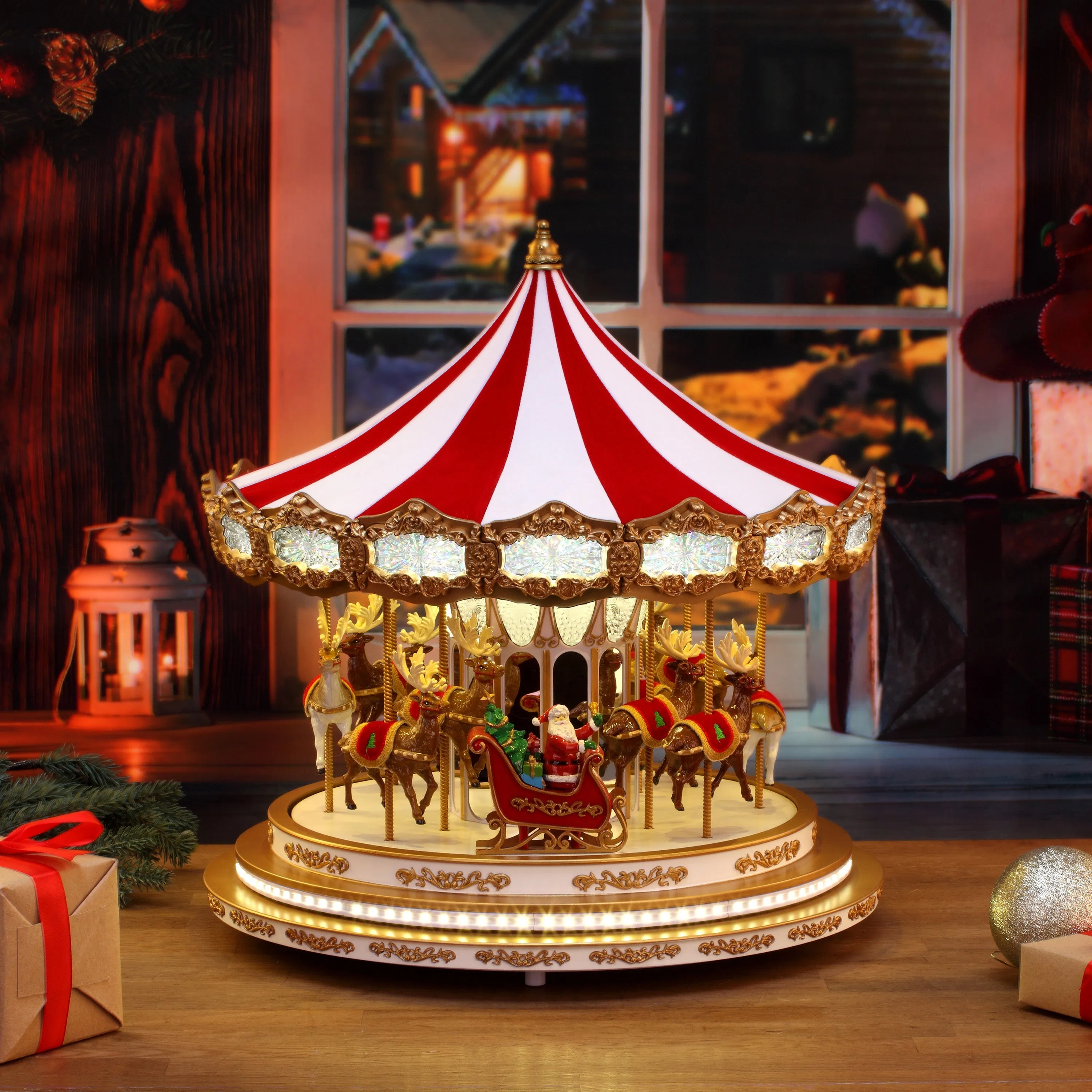 17 in. Regal Christmas Carousel