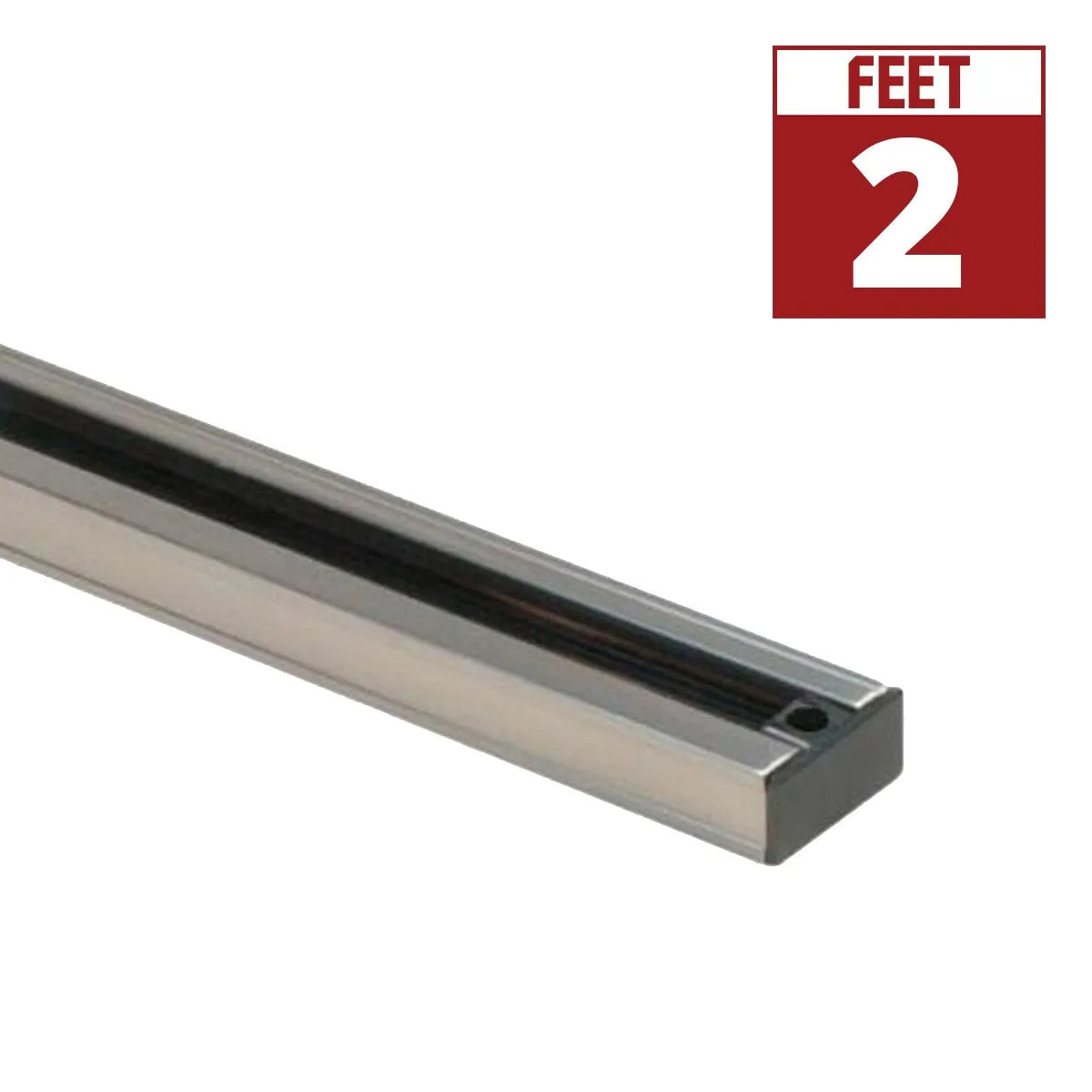 2 Ft. Track Rail One Circuit, Halo, Brushed Nickel Finish