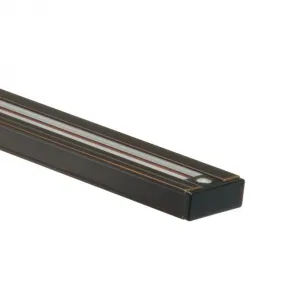 2 Ft. Track Rail One Circuit, Halo, Russet Bronze Finish