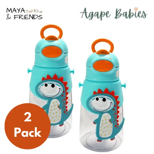 [2-Pack] Maya & Friends Tritan Water Bottle (600ml )- 4 Color