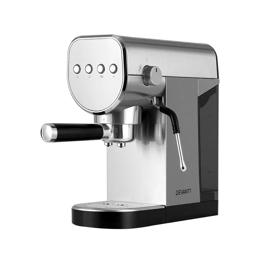 20 Bar Espresso Coffee Machine, Milk Frother, Devanti