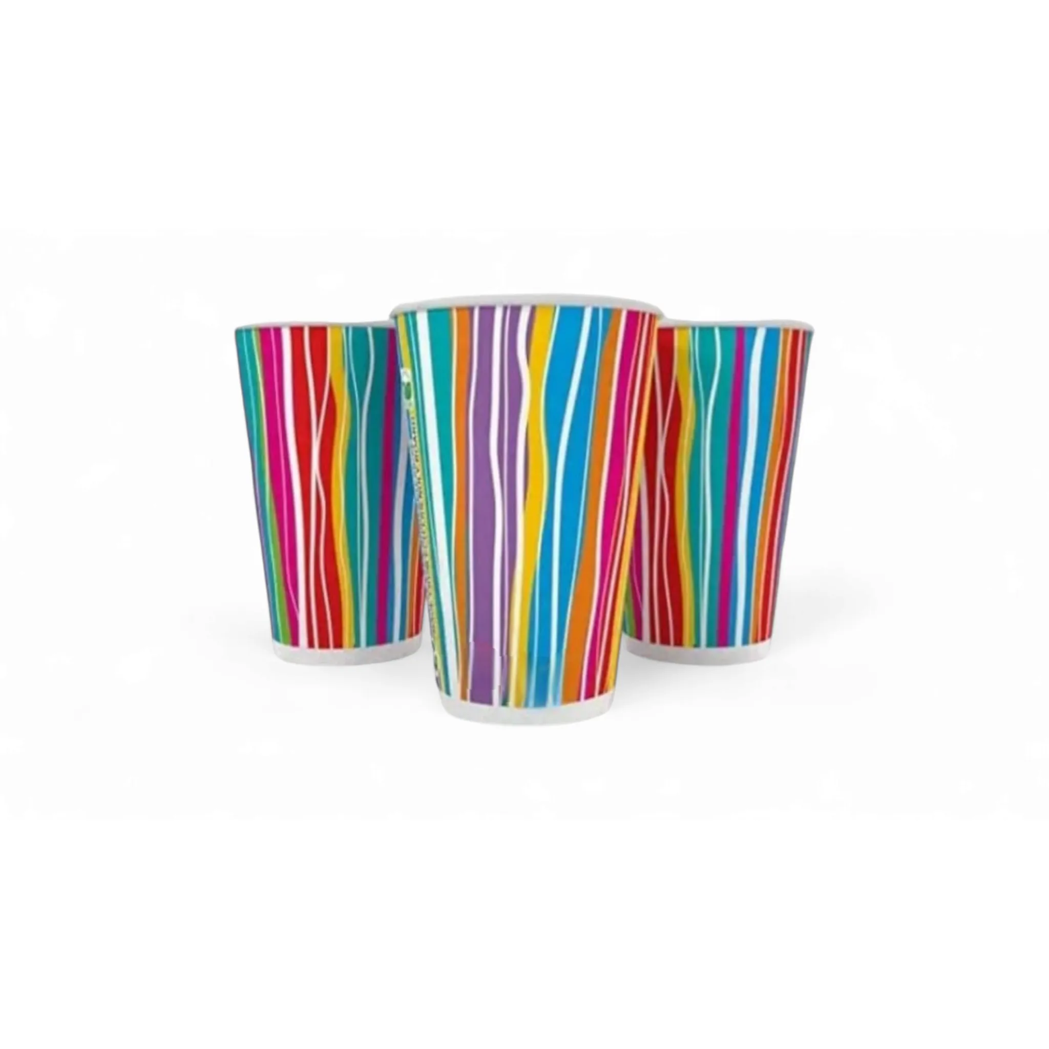 250ml Paper Coffee Cups Single Wall Printed 5pack