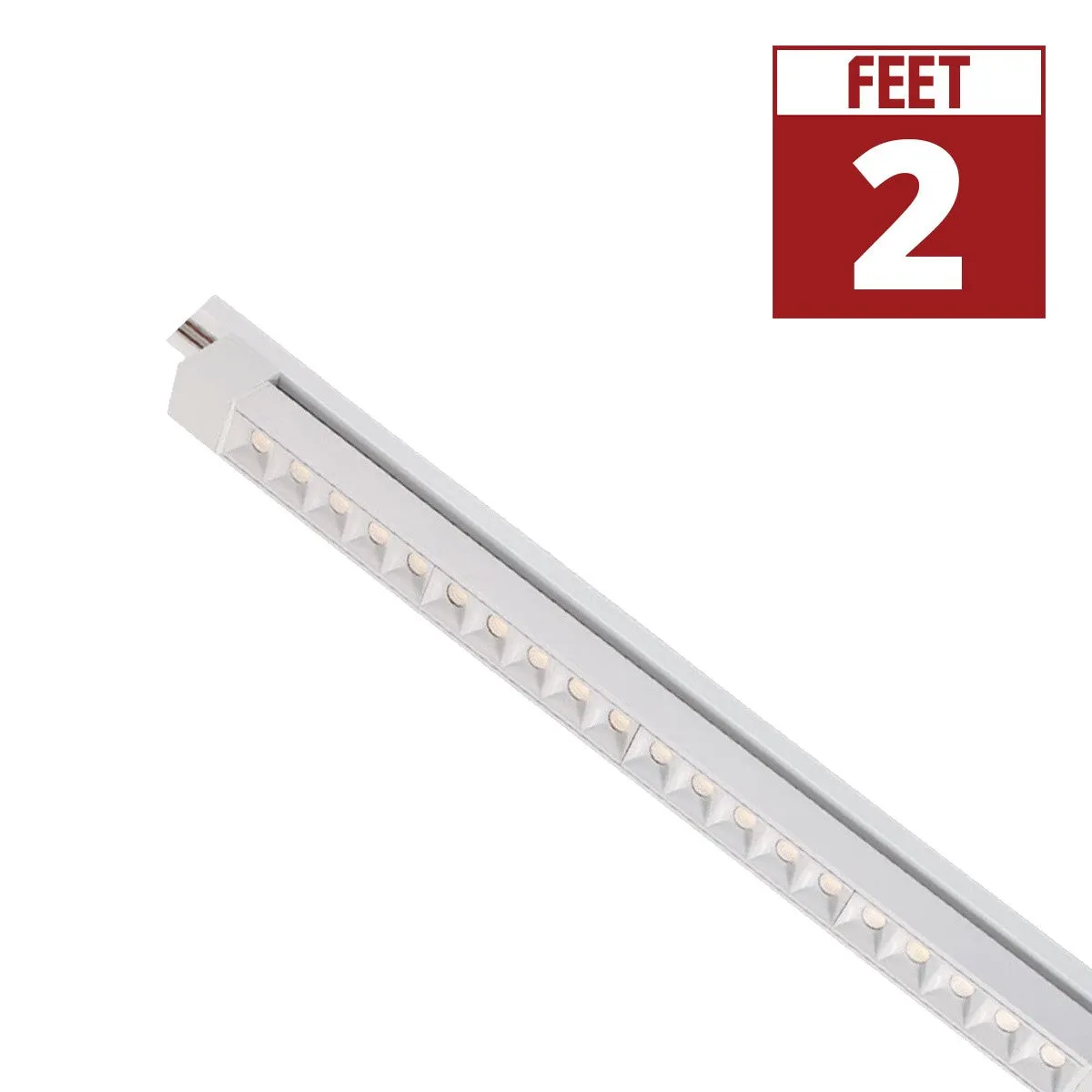 2ft LED Linear Track Bar 30W 1900 Lumens 3000K, Halo, 30°, White