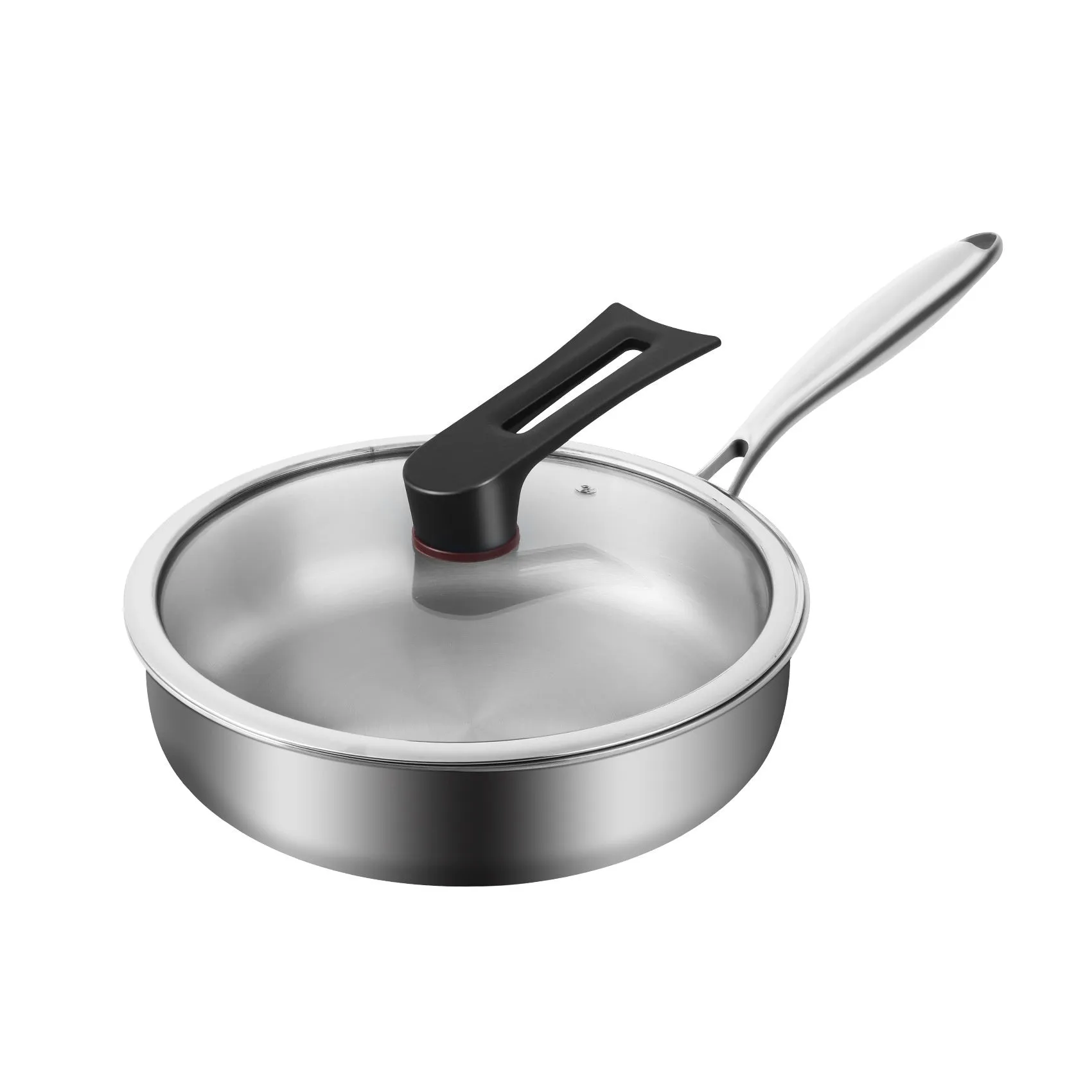 316L Stainless Steel Frying Uncoated Household Pan