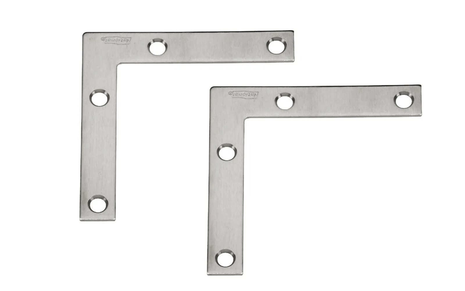 3" x 1/2" Stainless Flat Corner Braces - 2 Pack