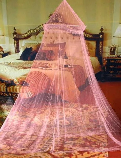 4 Corner Canopy Bed Curtains  Post Bed Canopy Mosquito Nets Full Queen King Size Netting Bedding white/blue/pink