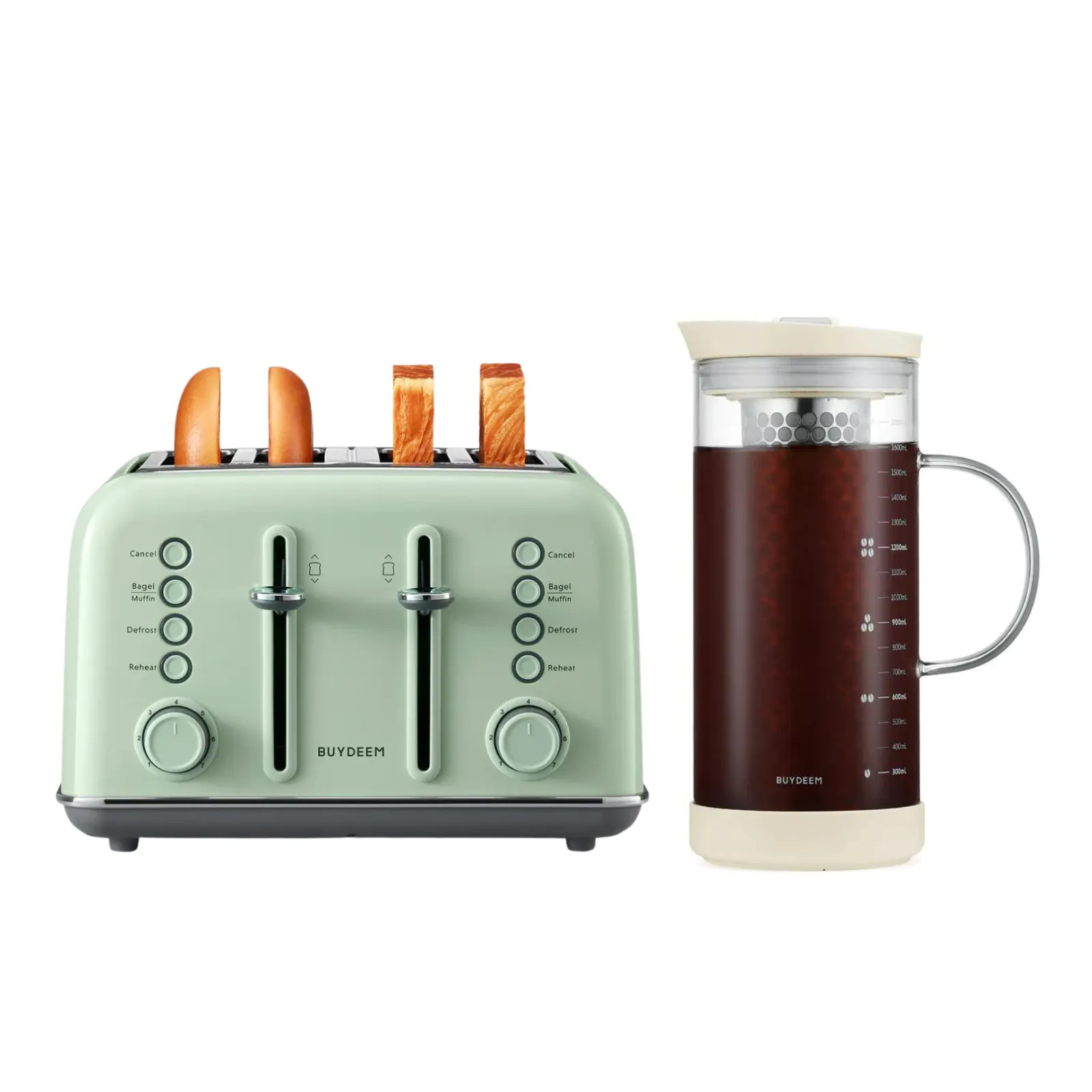 4-Slice Toaster with Cold Brew Coffee Maker - Bundle Offer