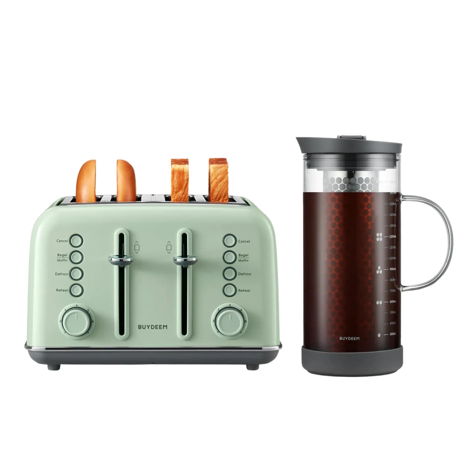 4-Slice Toaster with Cold Brew Coffee Maker - Bundle Offer