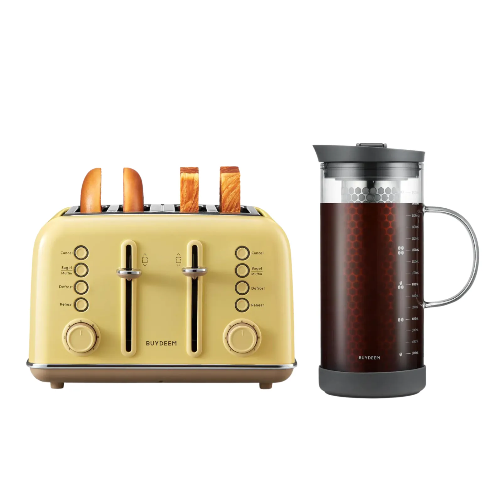 4-Slice Toaster with Cold Brew Coffee Maker - Bundle Offer