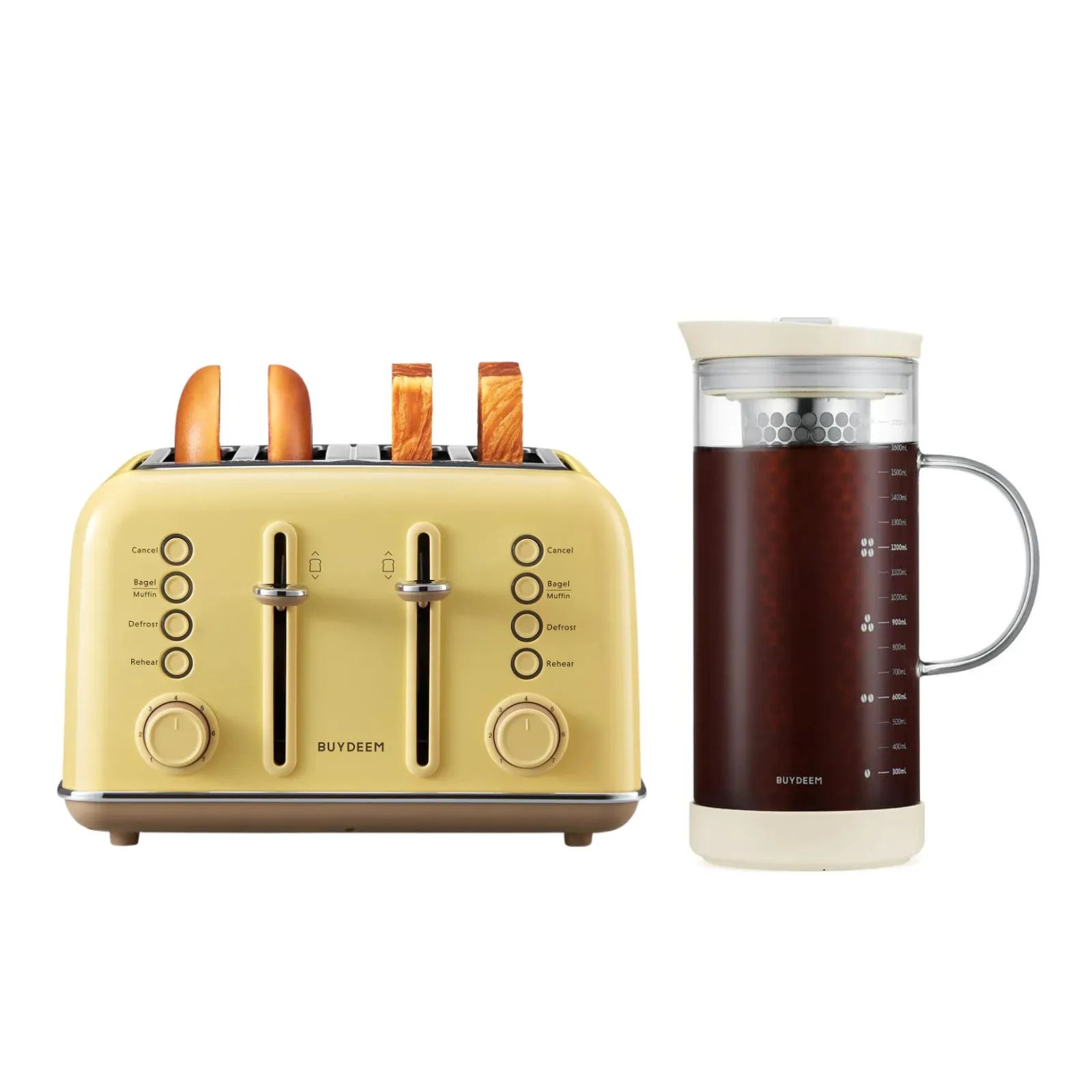 4-Slice Toaster with Cold Brew Coffee Maker - Bundle Offer