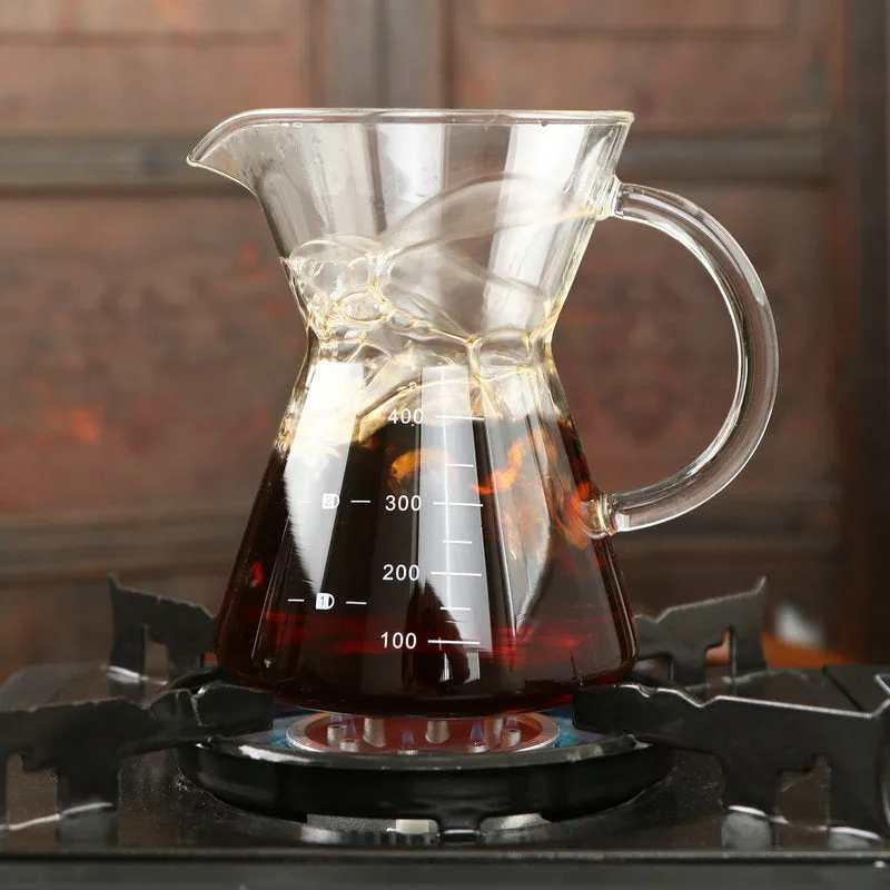 400ml glass hand coffee maker