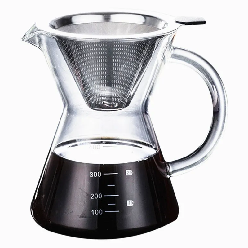 400ml glass hand coffee maker