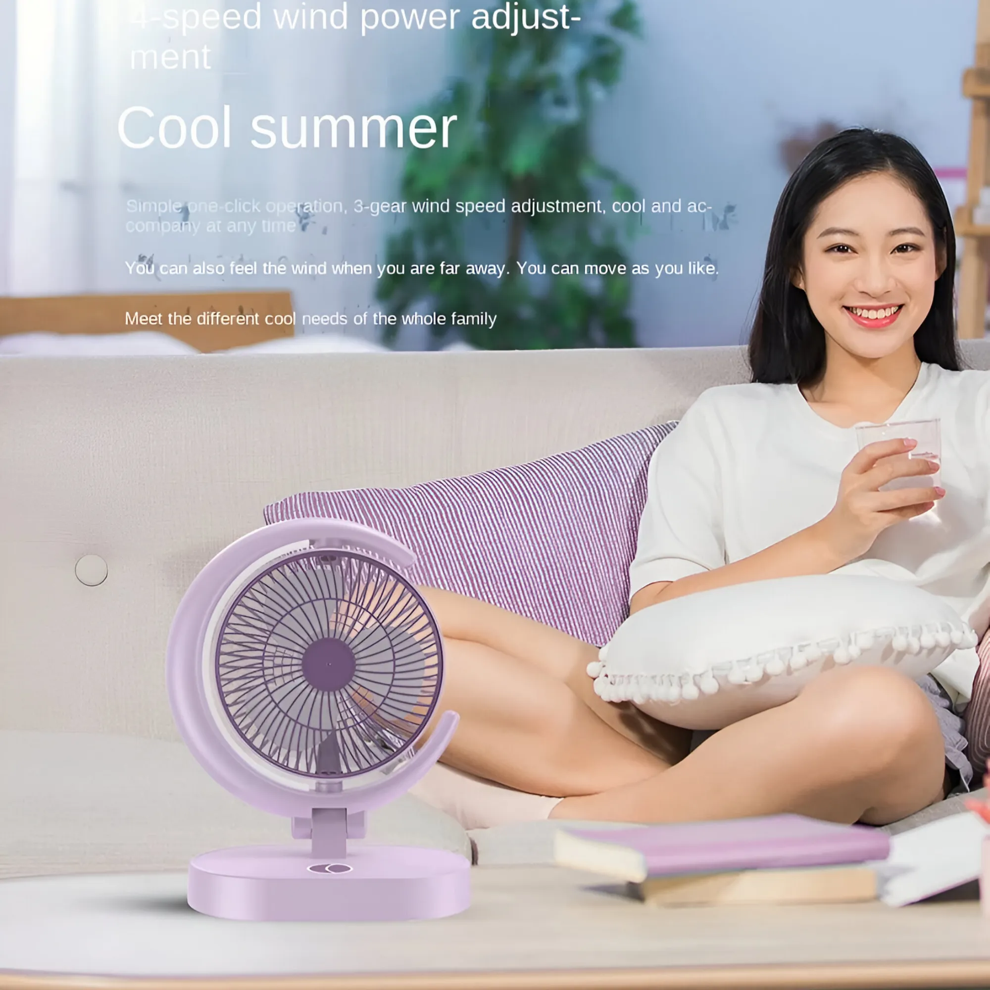 4.5W Portable Mini Desktop Fan