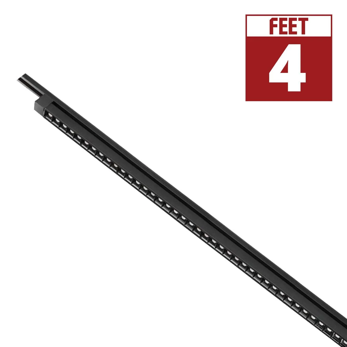 4ft LED Linear Track Bar 60W 3800 Lumens 3000K, Halo, 30°, Black