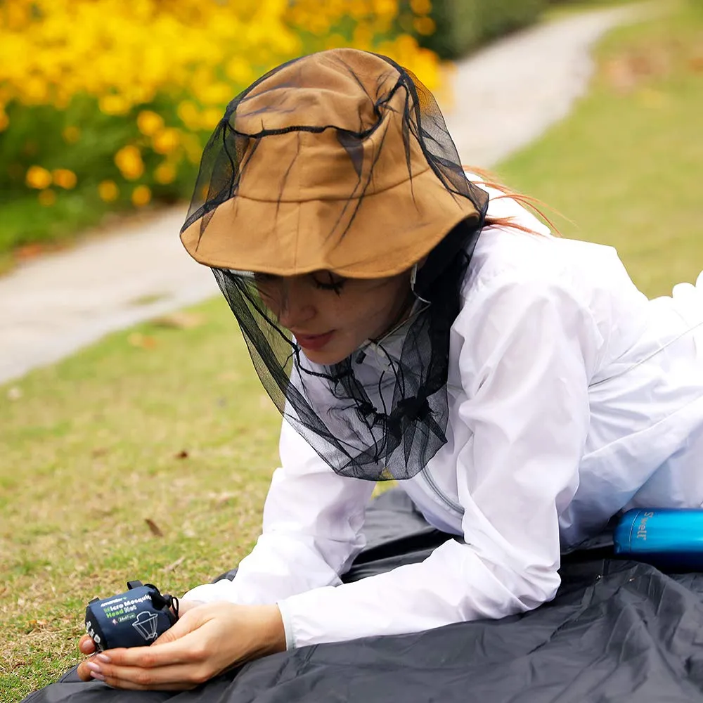 4Monster Mosquito Head Net Hat Bug Face Shield 4 Packs