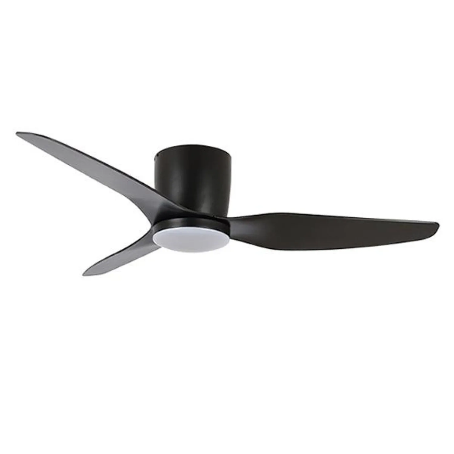 50″ (1250mm) Flush Hugger AC Ceiling Fan w/ 5w LED Light in Titanium, White or Black