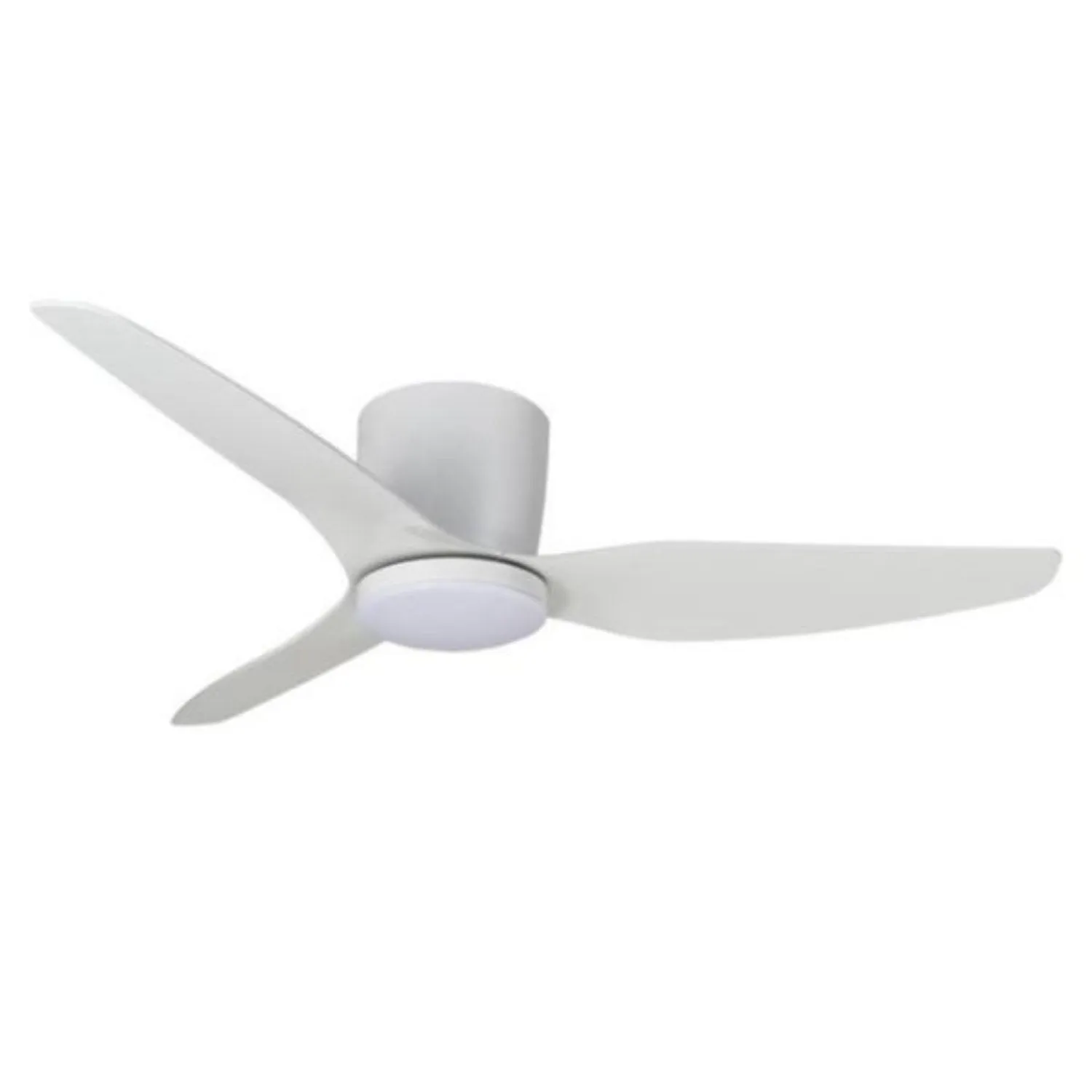 50″ (1250mm) Flush Hugger AC Ceiling Fan w/ 5w LED Light in Titanium, White or Black