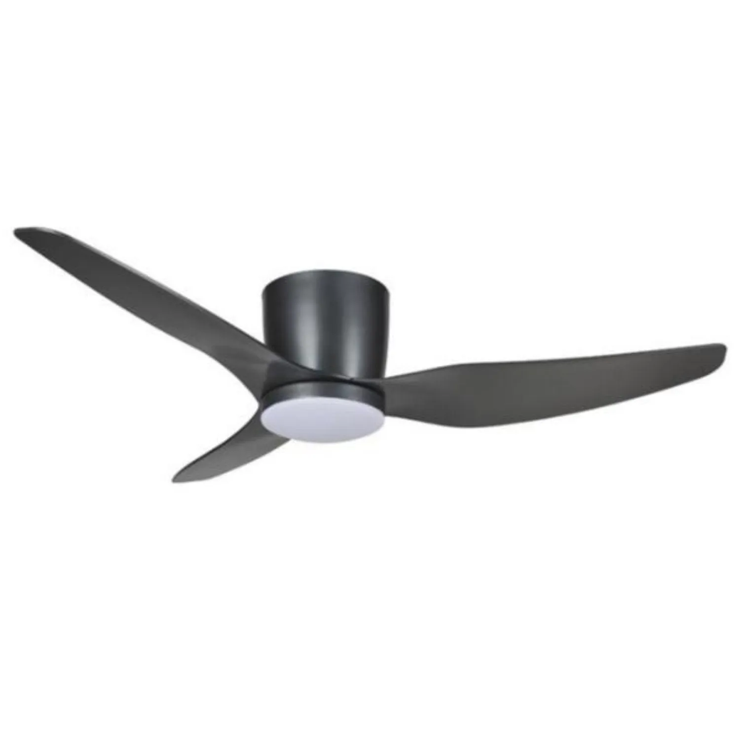 50″ (1250mm) Flush Hugger AC Ceiling Fan w/ 5w LED Light in Titanium, White or Black