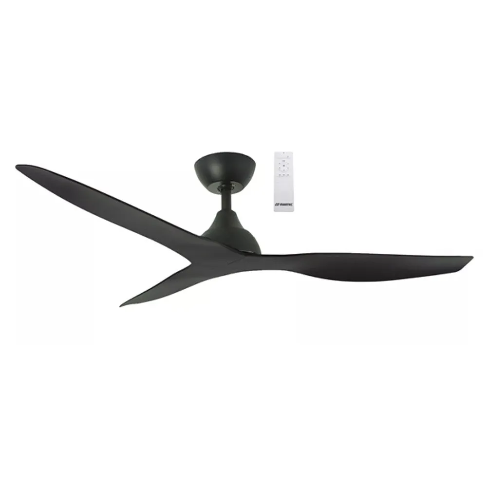 52" Avoca Smart WIFI DC Ceiling Fan Black, White/Oak, White MADC133 Martec Lighting