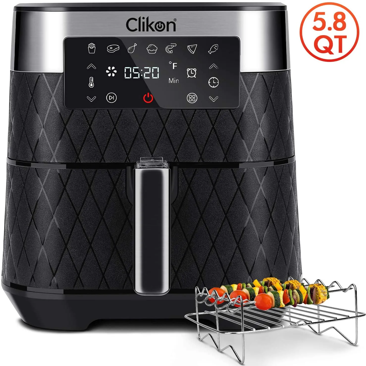 5.8 Quart Digital Touch Screen Air Fryer