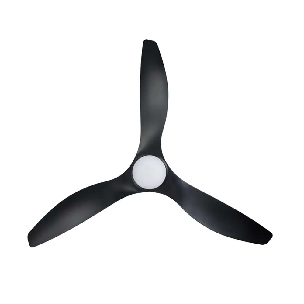 60" Surf DC Ceiling Fan and CCT Light 20w in White, Black, Oak/White or Teak/Black