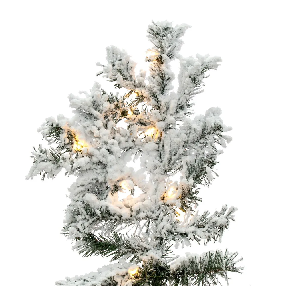 6.5' Winter Wonderland Tree, Warm White LED Lights