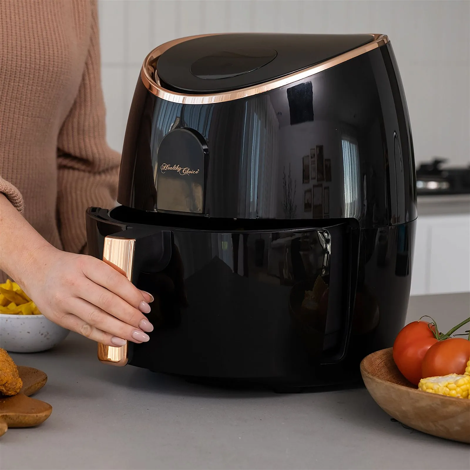 7.1L Digital Airfryer - Black/Rose Gold