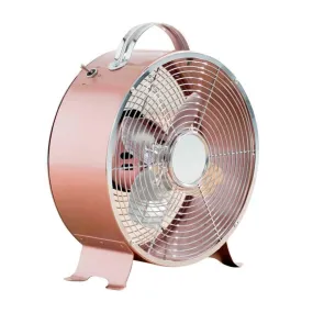 8'' Rose Gold Clock Fan