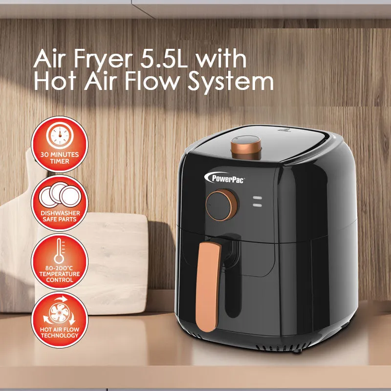 Air Fryer 5.5L with Hot Air Flow System (PPAF656)