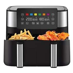 Air Fryer with 2 Baskets 7.6L, JOYAMI Dual Basket AirFryer (New)