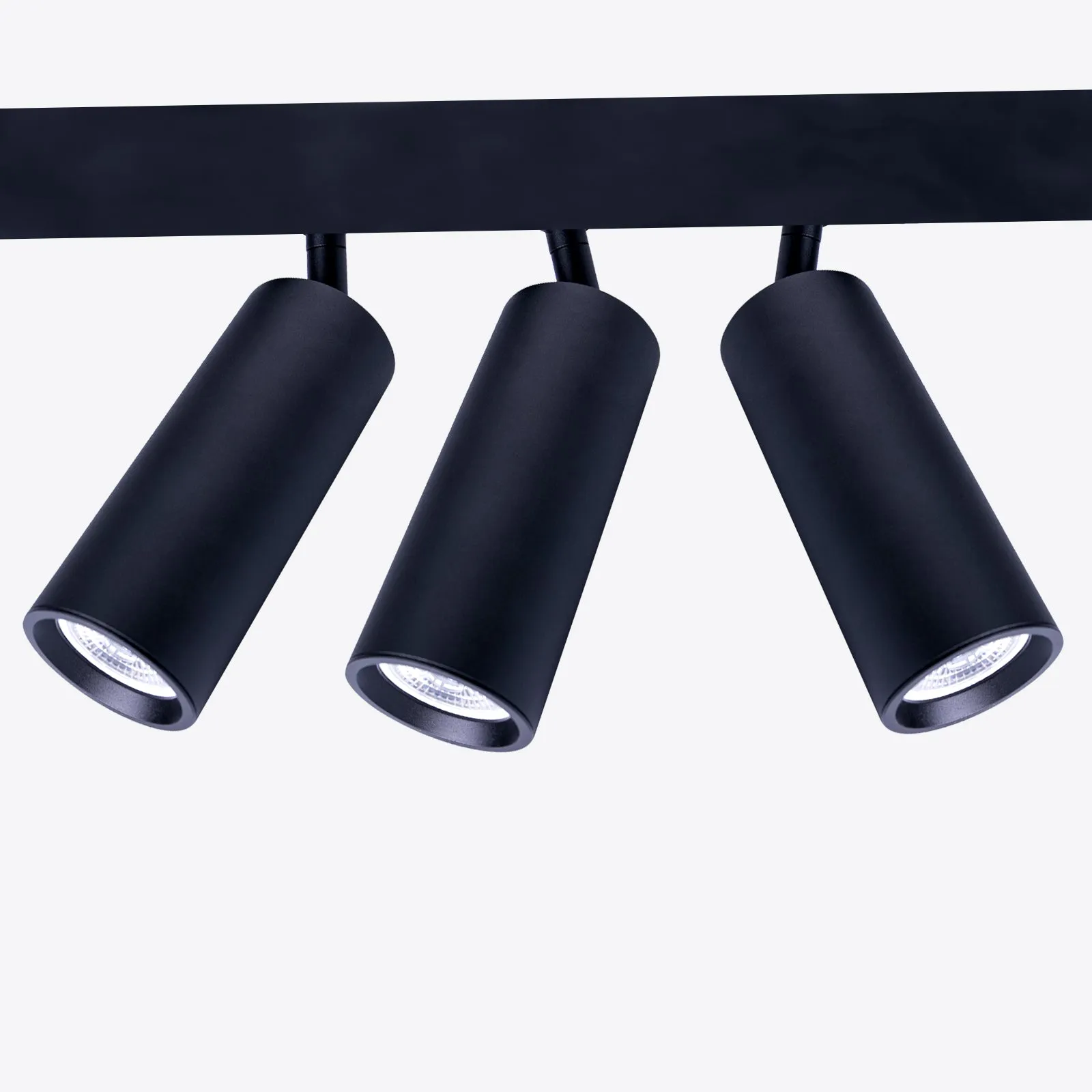 Aluminium 3-Wire LED GU10 Track Light in White & Black