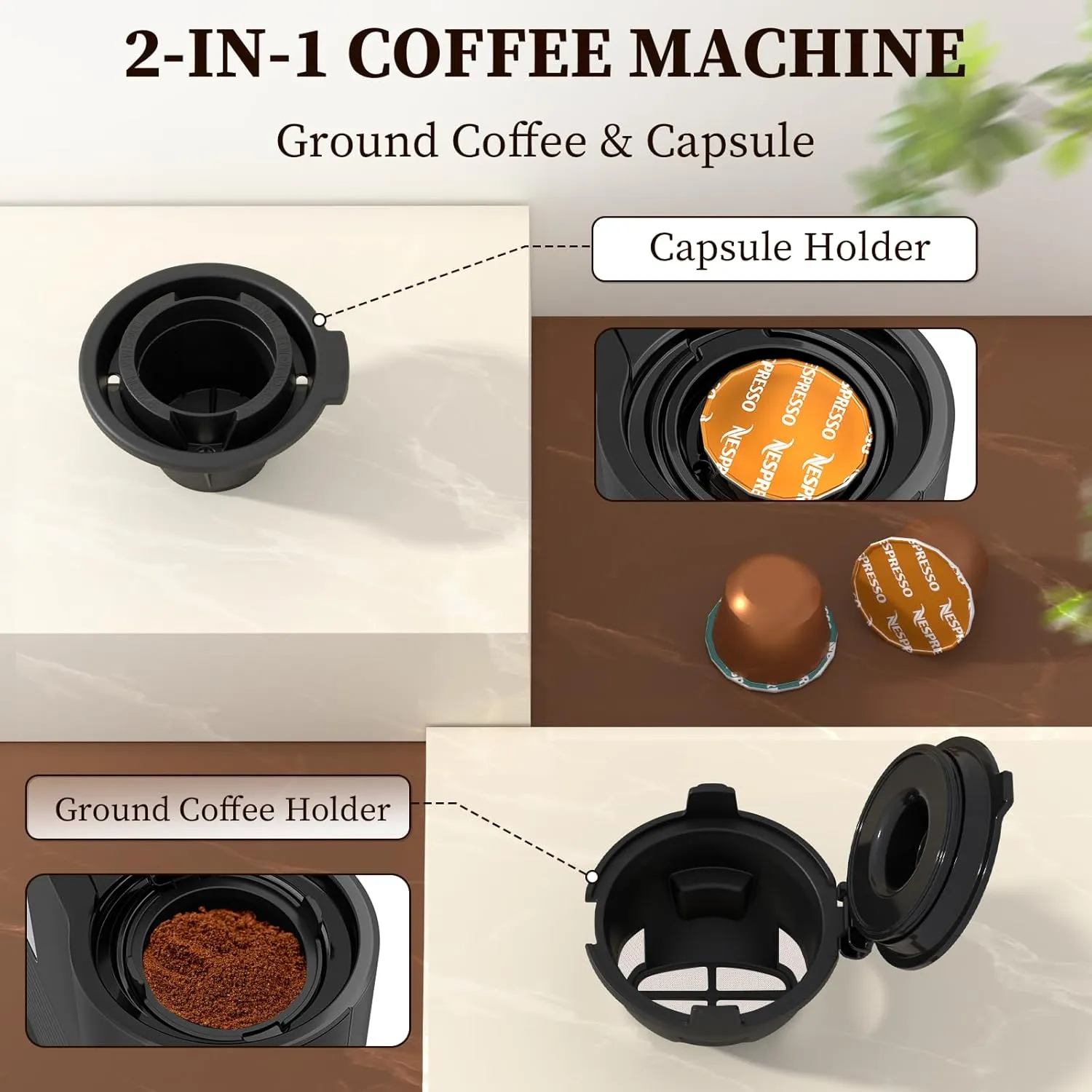 Antarctic Star Coffee Machine K-Cup Pods & Ground Coffee Maker