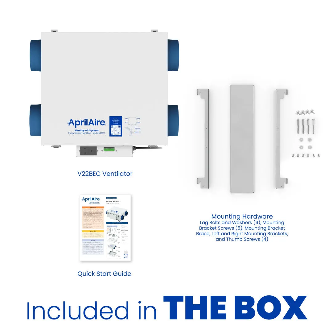 AprilAire V22BEC Energy Recovery Ventilator