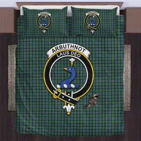 Arbuthnot Tartan Bedding Set with Family Crest