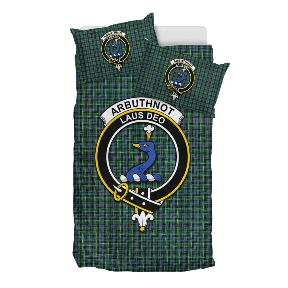 Arbuthnot Tartan Bedding Set with Family Crest