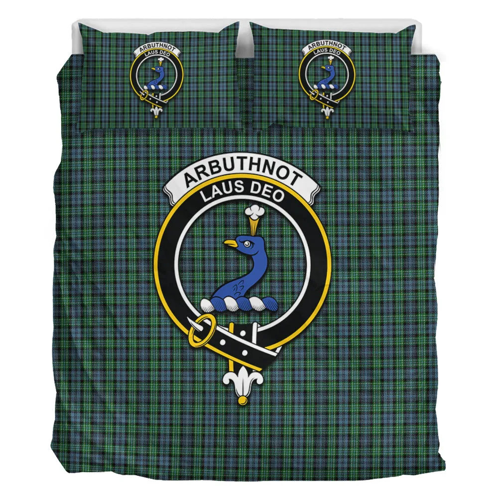 Arbuthnot Tartan Bedding Set with Family Crest