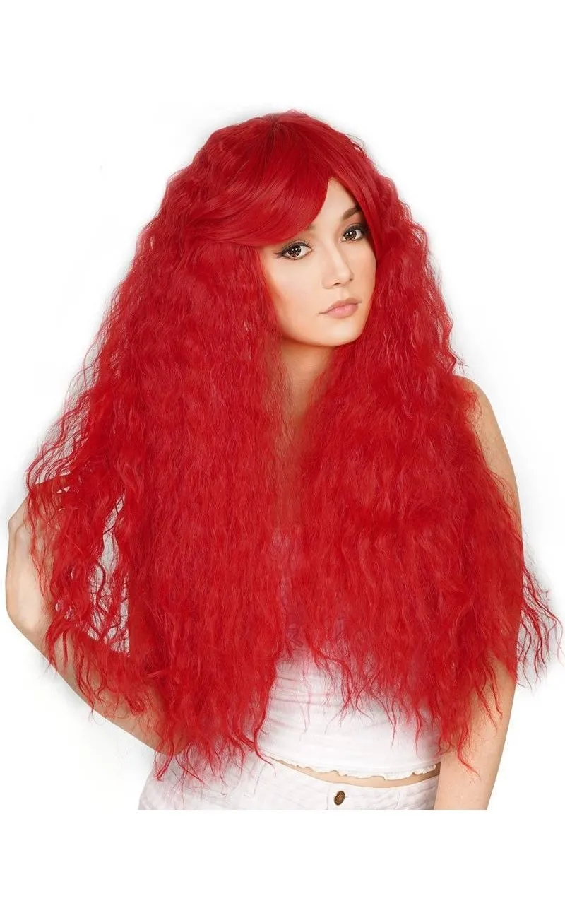 Ariel Long & Thick Wavy Red Wig