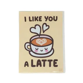 Art Print - 5x7 - I Like You a LATTE by Mis0 Happy